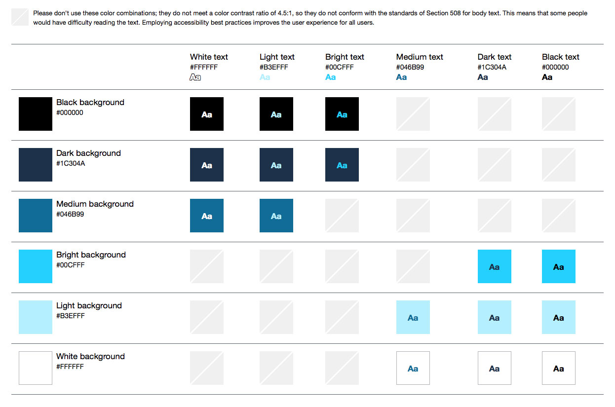 Accesible Color Palette